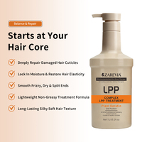 Traitement à la kératine LPP professionnel pour salon, masque capillaire réparateur en profondeur pour cheveux colorés, permanentés, décolorés, restaure la force et la brillance saine