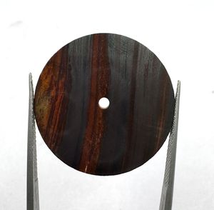 Cadran de montre avec mouvement NH35, pierre naturelle œil de tigre, marron/noir, disque de 28,50 mm, épaisseur de 1 mm, montre classique élégante vintage de luxe - Product Image 1