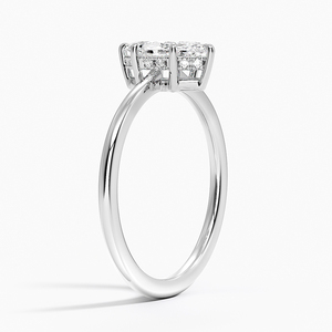 Bague BOJ 062 en argent 925, coupe marquise, avec halo caché, solitaire en diamant, 2 carats, couleur D, VVS1, moissanite certifiée GRA, prix bas - Product Image 2