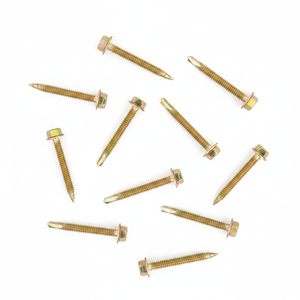Professional Grade Carbon Steel <b>Screws</b> - Yellow Zinc Plated Hex Washer Head Class 8.8 Wholesale - Product Image 1