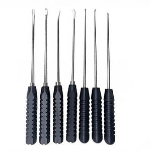 Ensemble de curettes osseuses pour chirurgie de la colonne vertébrale, 7 pièces, kit d'instruments orthopédiques par Dentavex - Product Image 1