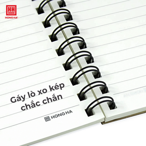 宏哈绿色植物螺旋精装记事本数码印刷70gsm纸张200页每包5本促销越南版 - Product Image 5