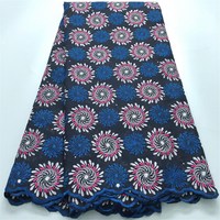 Tissu de dentelle africaine premium, tissu de dentelle suisse en voile, tissu brodé, tissu de dentelle filet pour robe de mariée Aso Ebi, caftan, acheteur professionnel