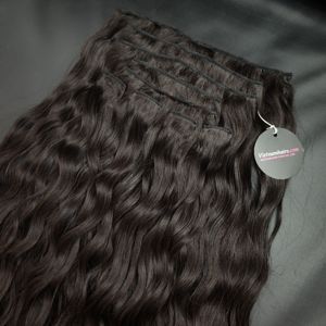 Extensiones de Cabello Natural con Clip, 100% Remy Virgen, Liso Natural, Doble/Simple Trama, Invisibles y Sin Costuras - Product Image 3