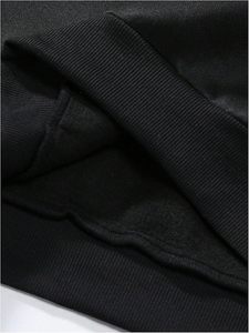 Men's Letter Graphic Hooded <b>Sweatshirt</b> <b>Slogan</b> Print Casual Pullover Top Streetwear - Product Image 5
