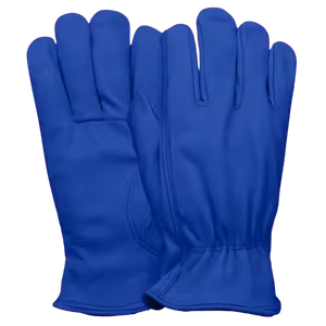 Best Performance Heavy Duty Cowhide Grain Leather General Purpose <b>Driver</b> <b>Gloves</b> Elastic Cuff Tear-Resistant Industrial Safety - Product Image 3