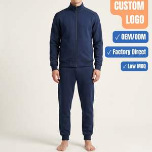 Custom Men Tracksuit Set <b>Jacket</b> and Jogger Pants Gym Training Tracksuit with Custom Logo OEM Factory Direct - Product Image 1