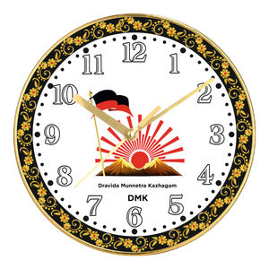 Horloge murale personnalisée « Proud India Leader » pour Noël et la Fête des Pères - Product Image 4