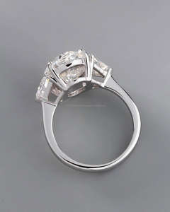 IGI/GIA Lab Grown Vintage 14K oro amarillo boda/anillo de compromiso corte redondo diamante Unisex perfecto aniversario y regalo de fiesta - Product Image 2