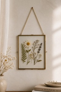 Square Metal <b>Mirror</b> Frame With Rope Hanger Durable Gold Finish <b>Wall</b> Decor - Product Image 5