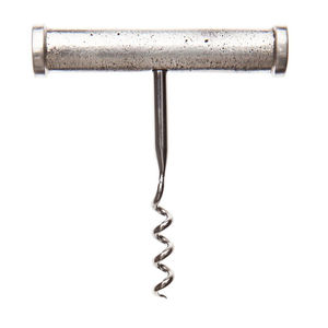 Tire-bouchon en métal en forme de T de style vintage, ouvre-bouteille à vin en acier inoxydable avec design à pointe et vis, outil de bar à tirer au doigt pour la maison - Product Image 2