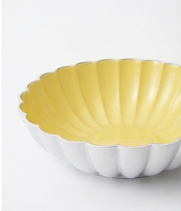 Bol rond profond en aluminium émaillé ivoire de forme moderne de qualité supérieure pour la maison et la cuisine, les fêtes et les cadeaux - Product Image 5