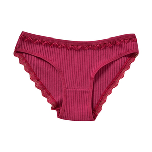 Ropa interior de bikini de algodón transpirable, tela ligera, cintura baja, cobertura completa en la espalda, ajuste modesto, color sólido, ideal para el trabajo - Product Image 4