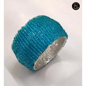 Handmade <b>Beaded</b> Napkin Rings <b>Set</b> Decorative Napkin Holder Dining Table Decor Wedding Party Accessories Home Decor Gift - Product Image 2