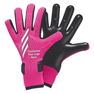 Gants de gardien de but de qualité supérieure, à doigts entiers, antidérapants, avec sangle de poignet réglable, unisexe, respirants, en PU et polyester - Product Image 1