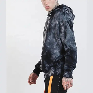 เสื้อฮู้ดดี้ผู้ชายแบบย้อมสีเอซิด ราคาขายส่งรุ่นใหม่ล่าสุด สไตล์สตรีทแวร์สำหรับผู้ใหญ่ รับผลิตแบบ OEM - Product Image 3