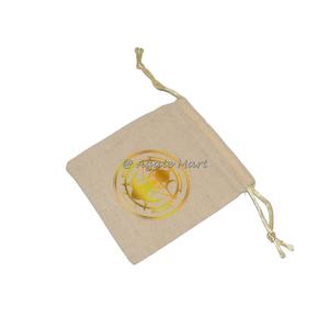 2024 bolsa con cordón de algodón bolsa de terciopelo amarillo diosa con diseño impreso artesanías hechas a mano - Product Image 1