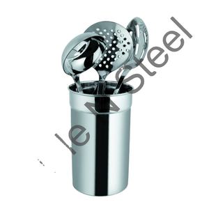 Venta al por mayor de accesorios de metal prácticos portaherramientas de cocina de acero inoxidable para mezclar cuchara cuchillo Tong-Uso de vajilla - Product Image 1