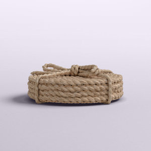 Handmade 4-Piece Round Jute Coaster Set Table Drink Mats by Turning <b>Tool</b> DreamCraft Vietnam - Product Image 3