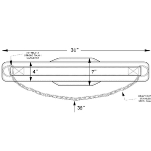 Men's Fitness Safety Pull-Up Barbell Training <b>Waist</b> Belt Gym Weightlifting Dip Belt with <b>Chain</b> Strength Training Dip Belt - Product Image 4