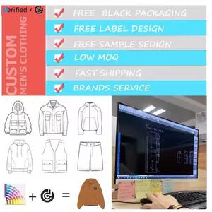 เสื้อฮู้ดดี้แบบยูนิเซ็กซ์ ดีไซน์สตรีทแวร์ ยี่ห้อ OEM รุ่นขายดีที่สุด ผ้าคอตตอน 100% ล้างสีแบบแอซิดวอช แต่งดีเทลขาดๆ  ลายจุดทอที่ด้านหน้า เหมาะสำหรับฤดูหนาว - Product Image 4