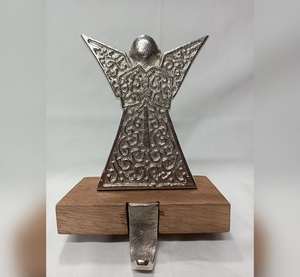 Support décoratif pour chaussettes de Noël en métal fait main, pour cheminée, à prix avantageux - Product Image 2