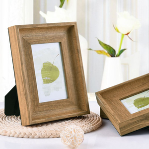 Handcrafted Sustainable Mango Wood and Rattan Photo <b>Frame</b> Natural Woven Cane Webbing Picture <b>Frame</b> for Tabletop & <b>Wall</b> - Product Image 6