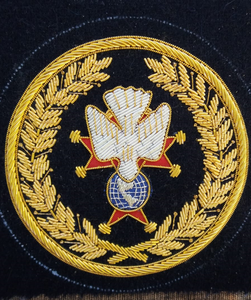 Parche Bordado Personalizado Redondo para Coser con Diseño de Águila y Globo, Insignia de Tela para Uniformes y Promoción - Product Image 5