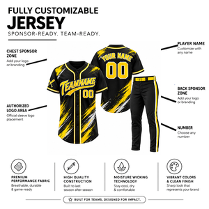 Conjunto de Camiseta de Béisbol de Alta Calidad para Adultos, Manga Corta, Impresión Sublimada, Absorbe la Humedad, 100% Poliéster, Nombre y Número del Equipo - Product Image 1