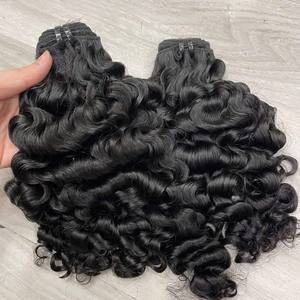 Paquets en gros de cheveux bruts avec la vapeur de fermeture de dentelle Birman Curly Extensions de cheveux humains Grande vente! Toutes les longueurs - Product Image 4