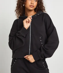 Conjunto de Sudadera de Cuello Redondo y Pantalones Deportivos de Algodón para Mujer, Logotipo Personalizado, OEM, ODM, Marca Privada, Proveedor de Ropa al por Mayor - Product Image 4