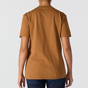 T-shirts ras du cou pour femmes, couleurs pastel rêveuses, vente en gros, écologiques, respirants, polyester/coton, coupe oversize, streetwear, doux pour l'été - Product Image 3