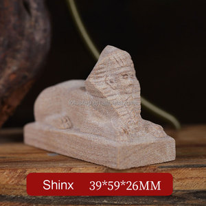 TượNg Nhân Sư Đá Vân Gỗ Horus Ai Cập Khắc Tay Pha Lê Tự Nhiên Chất Lượng Cao Để Trang Trí - Product Image 5