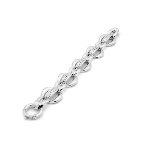 Bracelet à maillons mixtes avec détails en filigrane - Product Image 1