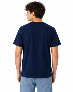 Camiseta gráfica de baloncesto azul marino de primera calidad para hombre, camiseta informal de algodón con estampado Rule The Court, camiseta deportiva de manga corta con cuello redondo - Product Image 3