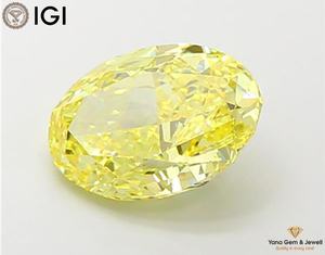 Diamante Cultivado en Laboratorio con Certificado IGI, Forma Ovalada, 5.00 Quilates, para Anillo de Compromiso, Claridad VS2, Color Amarillo Intenso, CVD - Product Image 4
