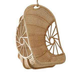 เก้าอี้แขวนทรงเปลือกหอย ทำจากหวายธรรมชาติ งานแฮนด์เมด ทันสมัย เป็นมิตรกับสิ่งแวดล้อม สินค้าใหม่มาแรง ราคาส่งจากโรงงานผู้ผลิตในเวียดนาม - Product Image 1