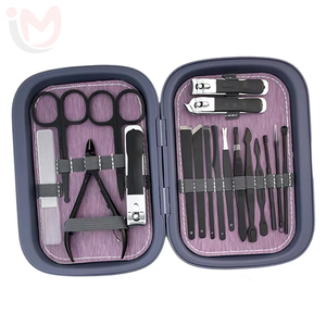 Professional Pedicure <b>Kit</b> by Luxurious 9or18Pcs in 1 Stainless Steel <b>Nail</b> Scissors with Black Leather Grooming Clippers Case - Product Image 4