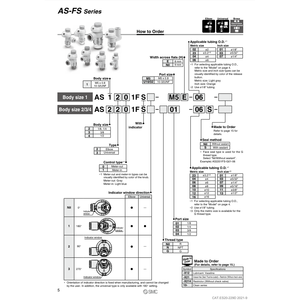 SMC Pneumatics Speed Controller AS2211FS2-01-04S <b>Pneumatic</b> <b>Part</b> - Product Image 1