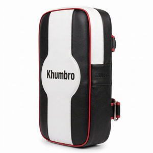 Guantes de Boxeo Khumbro Ligeros de Cuero PU, Negros, Blancos y Rojos, con Cierre de Velcro, para Entrenamiento de Sparring, Artes Marciales, Unisex - Product Image 1