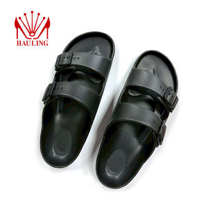 Chanclas de EVA con suela gruesa y base plana, con concepto deportivo, para la venta al por mayor de sandalias. - Product Image 4