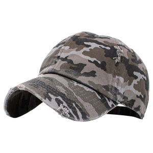 Casquette personnalisée avec logo pour homme, casquette en maille non structurée vintage camouflage délavé, casquette de papa - Product Image 6