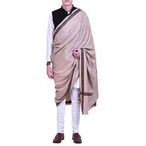Men Winter Wool <b>Shawl</b> Soft Warm Breathable Solid Traditional Daily Wear <b>Wrap</b> - Product Image 2