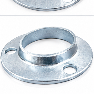 Brida de acero galvanizado para barandales, brida plana, brida de cuello para pasamanos, escaleras y herrajes de balaustrada - Product Image 3