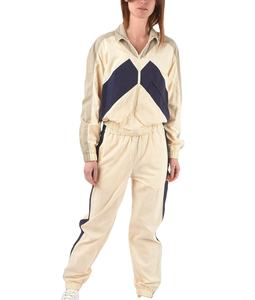 Color Blocking <b>Racer</b> <b>Jacket</b> Zipper Closure Sporty Style Regular Sleeve Polyester Material Spring Wear - Product Image 3