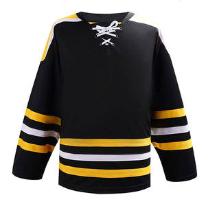 Maillot de hockey sur glace de haute qualité au design optimal, personnalisable avec votre nom et votre numéro, vêtements de sport d'extérieur, compétition d'équipe, qualité de gros, sur mesure - Product Image 1