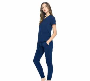 <b>Scrub</b> <b>Sets</b> Women Wrinkle Resistant Spandex / Polyester Nurse <b>Scrubs</b> Suit Medical Nursing <b>Scrubs</b> Hospital Uniforms - Product Image 2