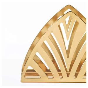 Porte-serviettes en laiton pour table à manger, style vintage, porte-mouchoirs pour la décoration de la maison et des restaurants - Product Image 3