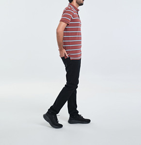 Polos de travail en nylon et élasthanne, coupe ajustée, pour hommes, qualité supérieure, logo personnalisé, col polo, t-shirt de golf - Product Image 3