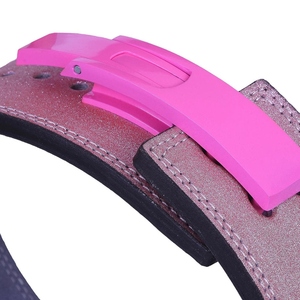 Cinturón de Cuero para Levantamiento de Pesas, Ajustable, con Soporte Lumbar, Cierre de Hebilla, para Entrenamiento de Fuerza, Unisex, con Protector de Palma - Product Image 4